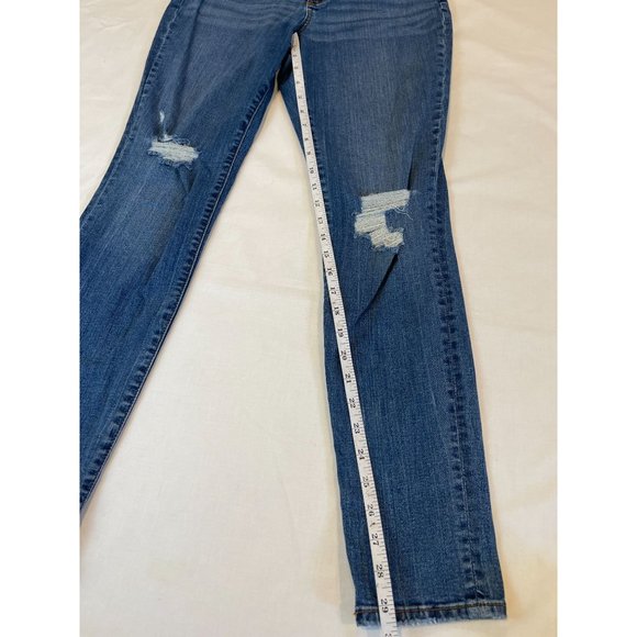 Universal Thread Womens Jeans Skinny Leg High Rise Distressed Cotton Blue 8/29R - Picture 6 of 11